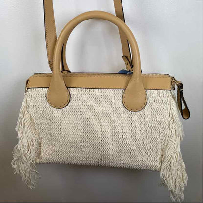 Pre-Owned Chloe Beige Knit Designer Handbag