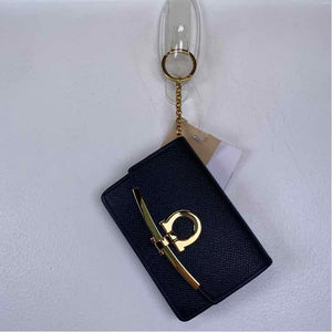 Pre-Owned Ferragamo Black Leather Designer Wallet