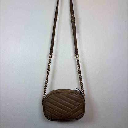 Pre-Owned Tory Burch Taupe Leather Handbag