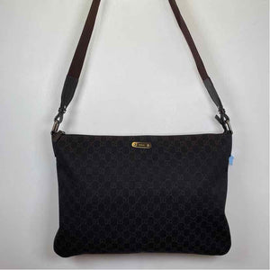 Pre-Owned Gucci Brown Canvas Designer Handbag