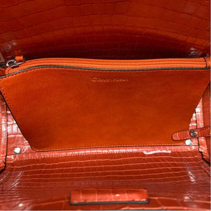 Pre-Owned Calvin Klein Orange Handbag