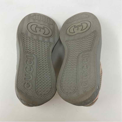 Pre-Owned Gucci Grey Canvas Shoe Size 6 Designer Shoes