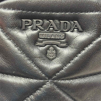 Pre-Owned Prada Black Leather Designer Handbag