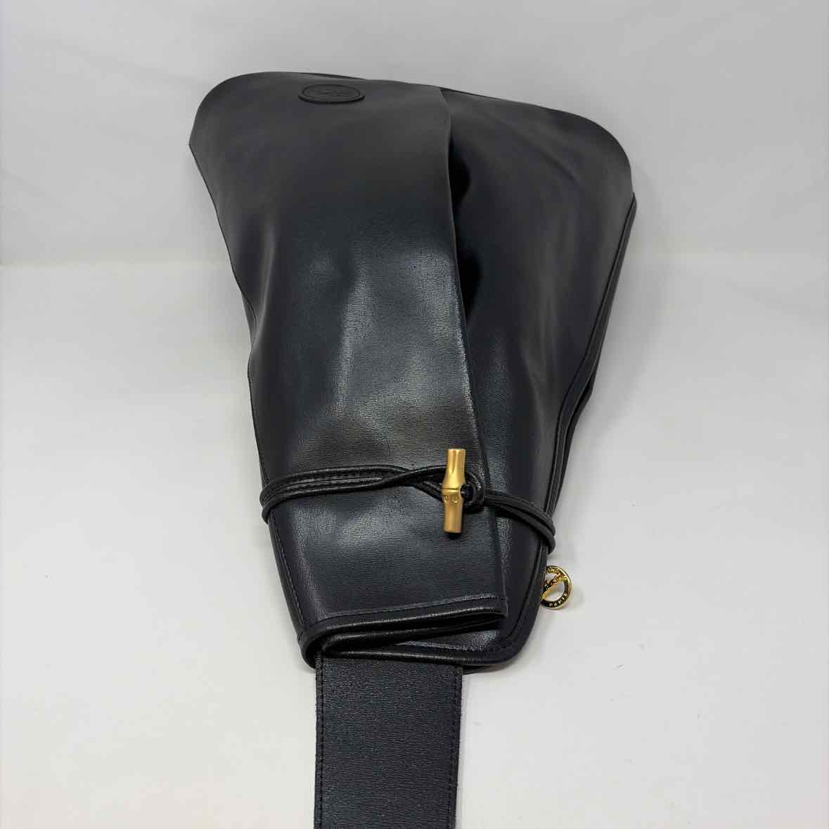 Pre-Owned Longchamp Black Leather Handbag