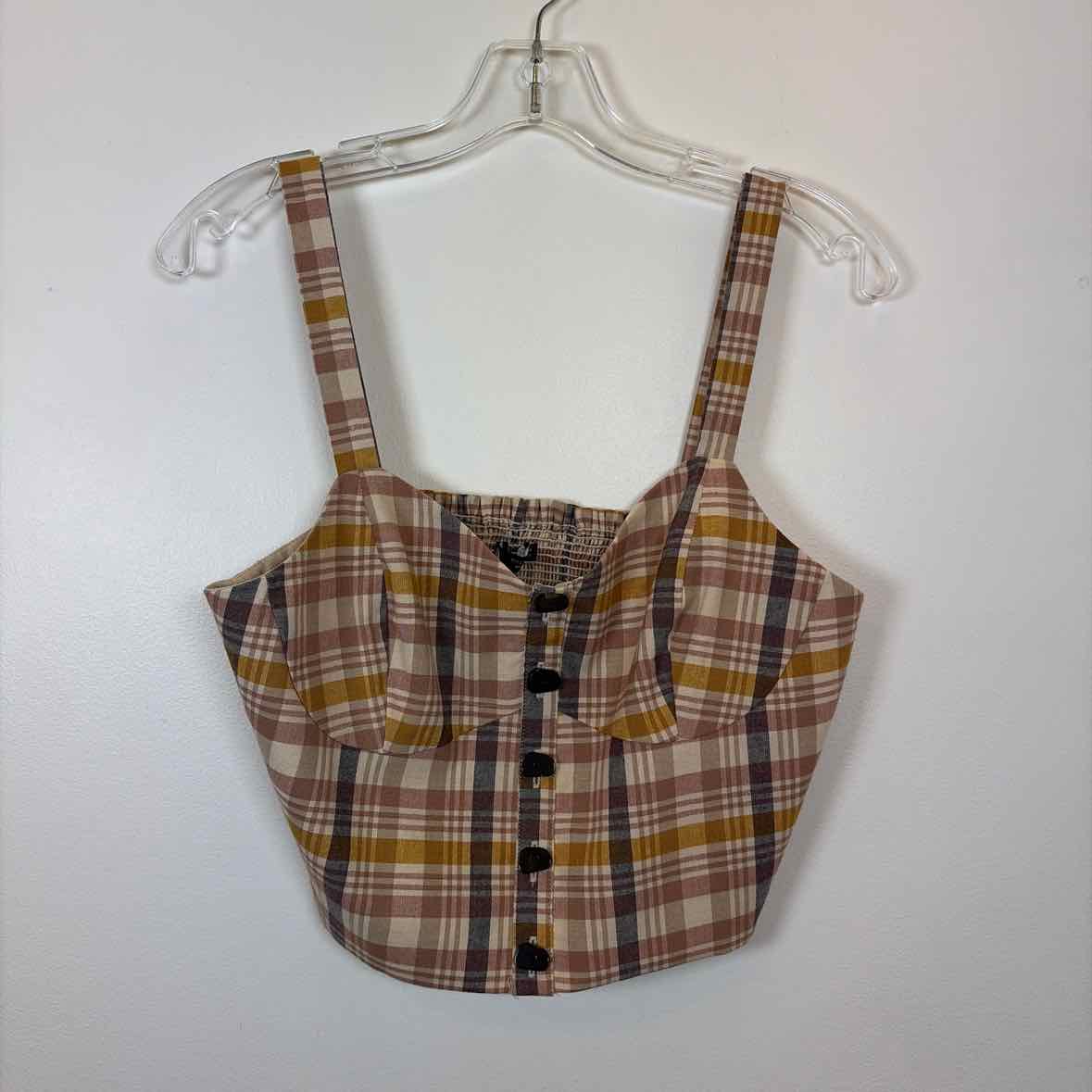 Pre-Owned Size L ZARA Yellow Multi Top
