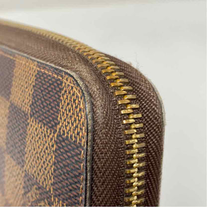 Pre-Owned Louis Vuitton Damier Eben Canvas Designer Wallet