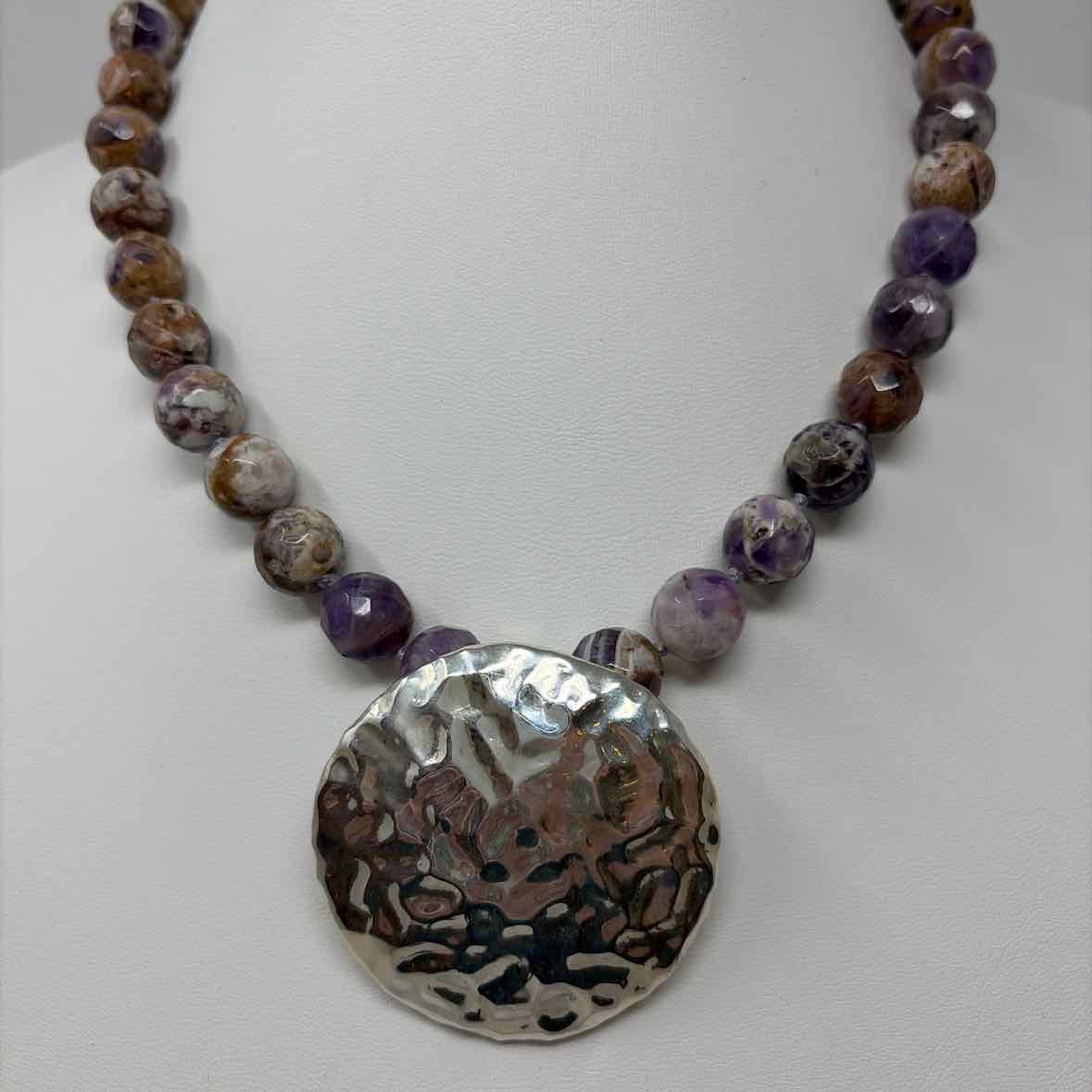 Pre-Owned Simon Sebbag Designs Purple Stones Necklace