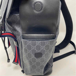Pre-Owned Gucci Black Canvas Designer Handbag