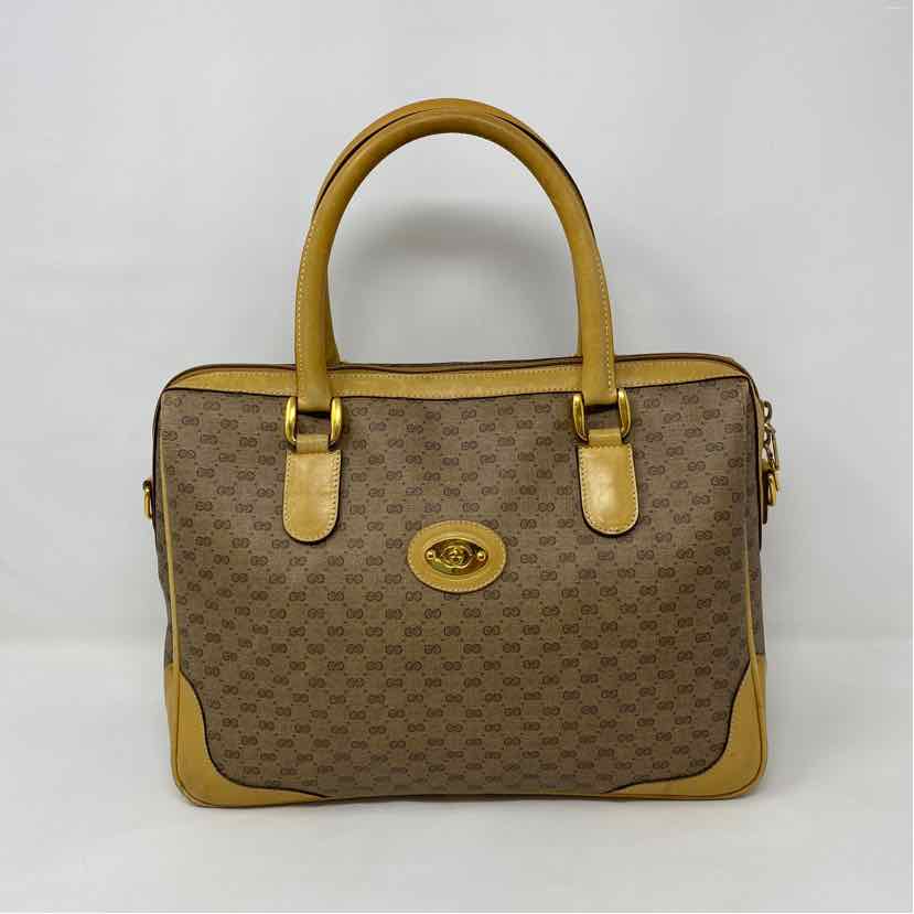 Pre-Owned Gucci Monogram Canvas Designer Handbag