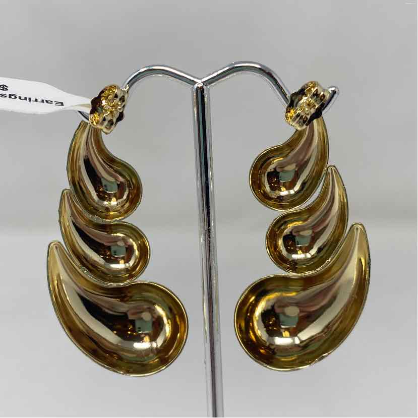 Gold Metal Earrings