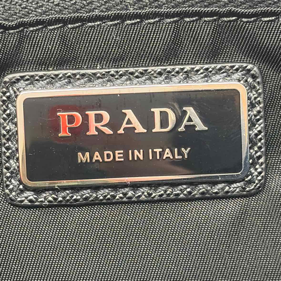 Pre-Owned Prada Black Nylon Designer Handbag