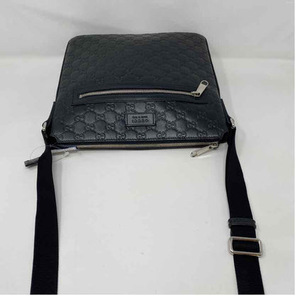 Pre-Owned Gucci Black Leather Designer Handbag