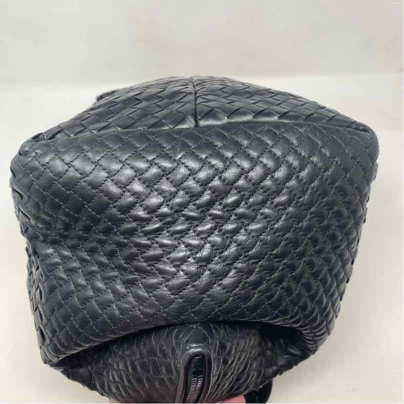 Pre-Owned Bottega Veneta Black Leather Designer Handbag