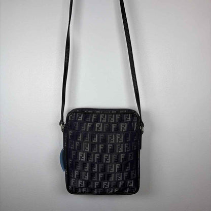 Pre-Owned Fendi Denim Canvas Designer Handbag