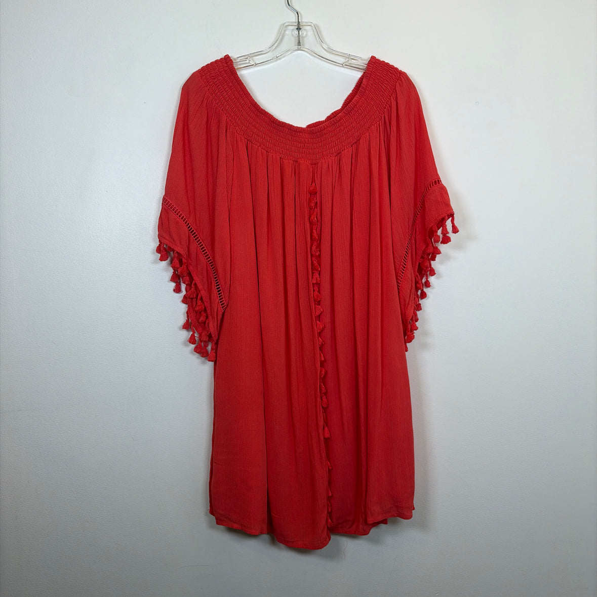 Pre-Owned Size L Design Lab Coral Casual Dress