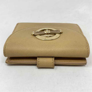 Pre-Owned Christian Dior Tan Leather Designer Wallet