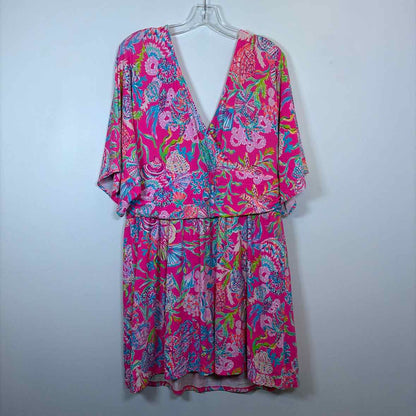 Pre-Owned Size XL Lilly Pulitzer Pink Multi Casual Dress