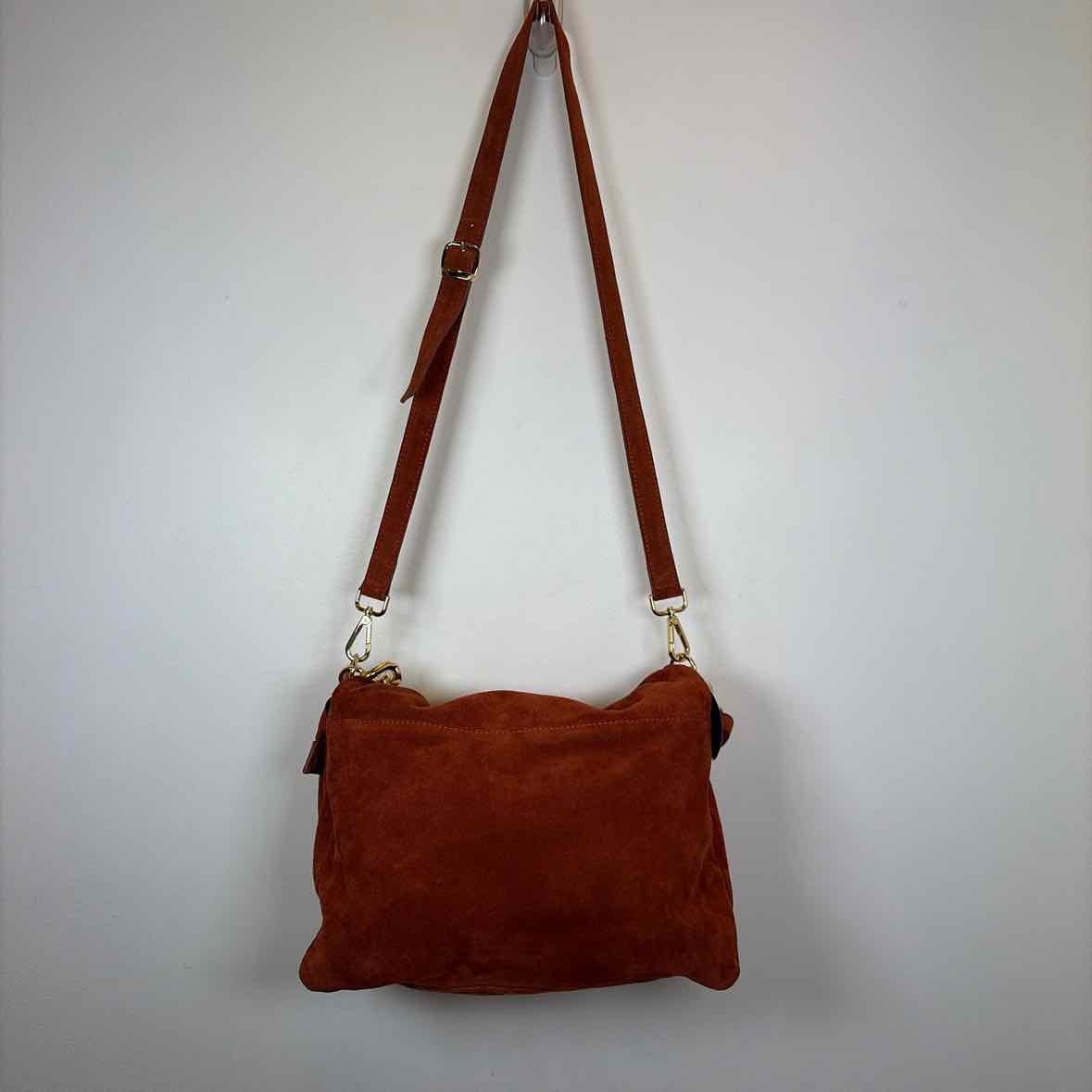 Pre-Owned Made in Italy Burnt Orange Leather Handbag