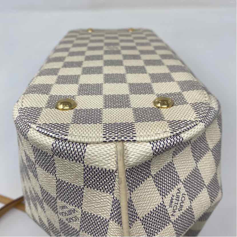 Pre-Owned Louis Vuitton Damier Azur Canvas Designer Handbag