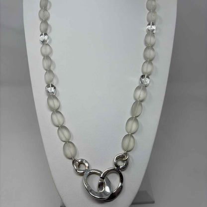 Pre-Owned Simon Sebbag Designs Clear Glass Necklace