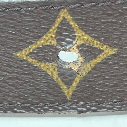 Pre-Owned Louis Vuitton Brown Leather Designer Belt