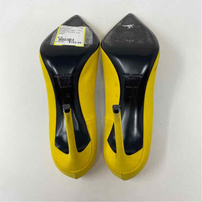 Pre-Owned Saint Laurent Yellow Fabric Shoe Size 9.5 Designer Shoes