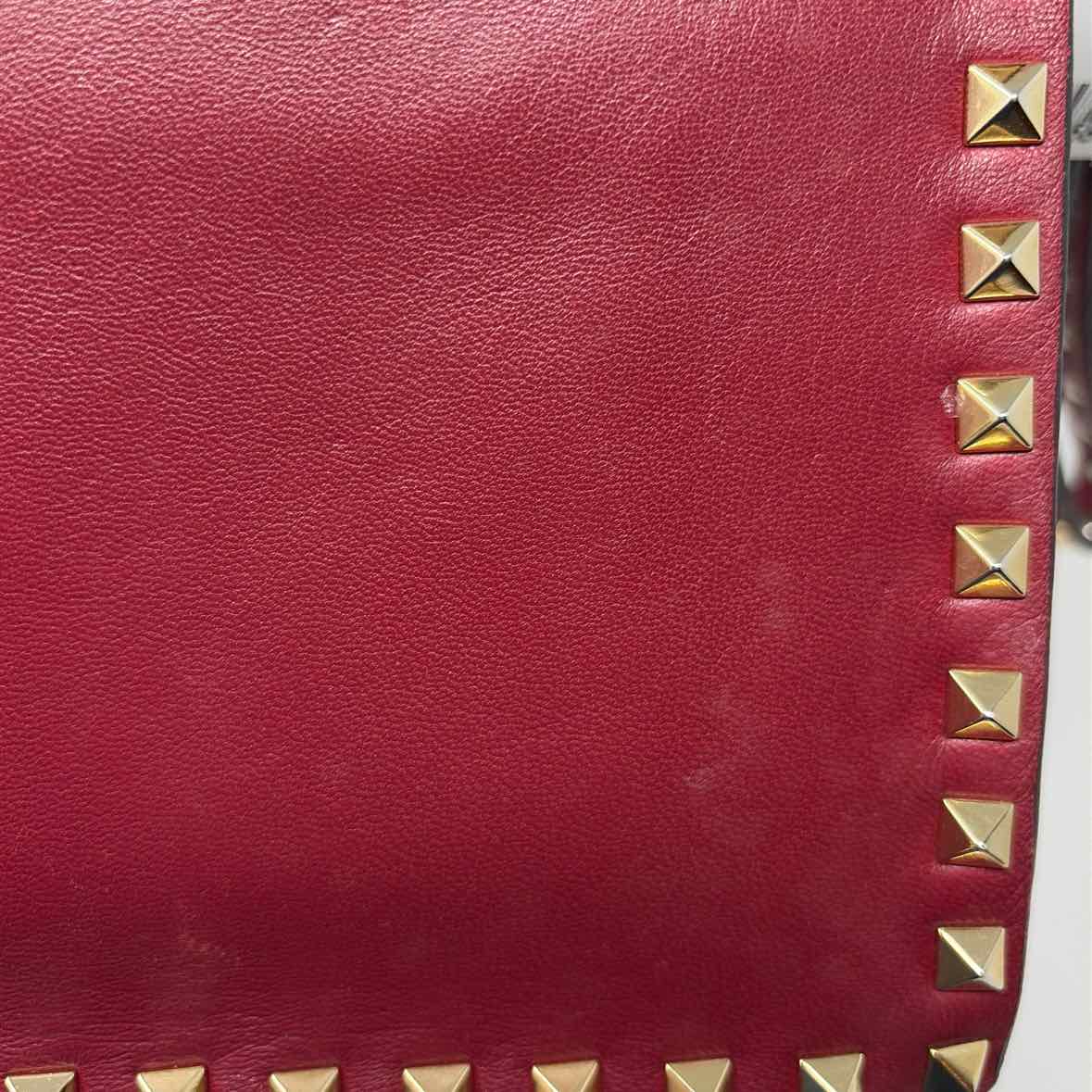 Pre-Owned Valentino Red Leather Designer Handbag