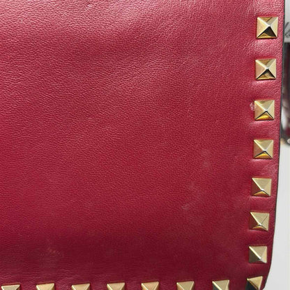 Pre-Owned Valentino Red Leather Designer Handbag