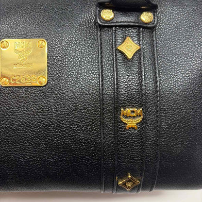 Pre-Owned MCM Black Leather Designer Handbag
