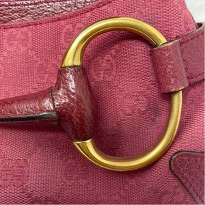 Pre-Owned Gucci Magenta Fabric Designer Handbag