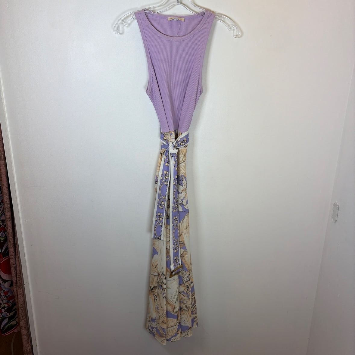 Pre-Owned Size S Her..Bottari Purple Multi Casual Dress