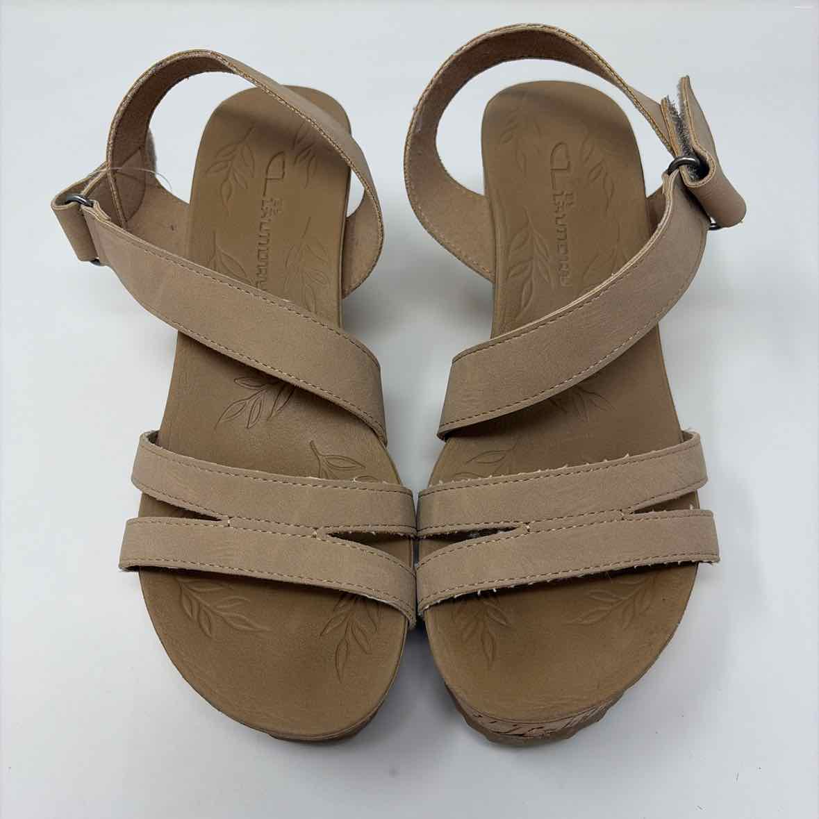 Pre-Owned Shoe Size 6.5 Laundry Tan Wedge