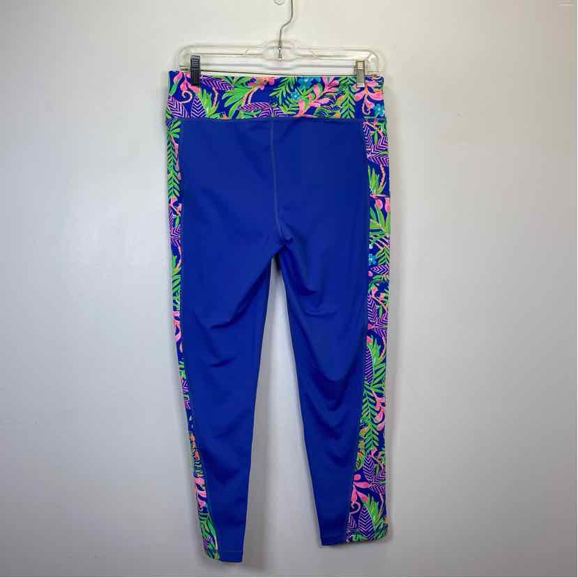 Pre-Owned Size L Lilly Pulitzer Blue Multi Leggings