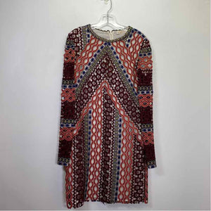 Pre-Owned Size 8/M Tory Burch Burgundy Casual Dress