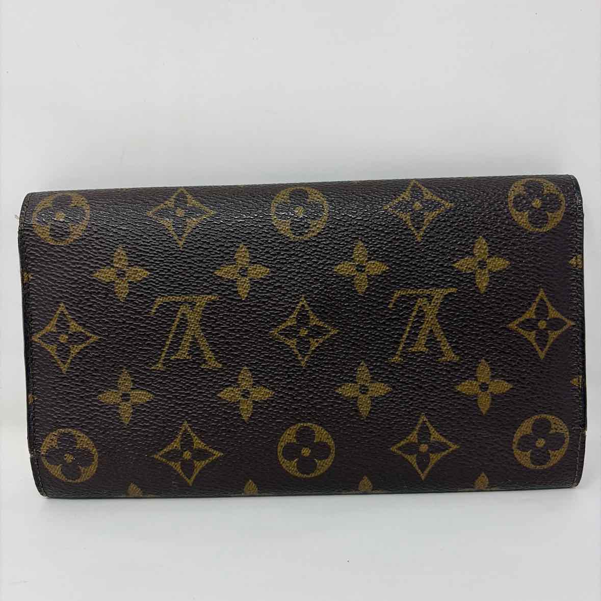 Pre-Owned Louis Vuitton Brown Leather Designer Wallet