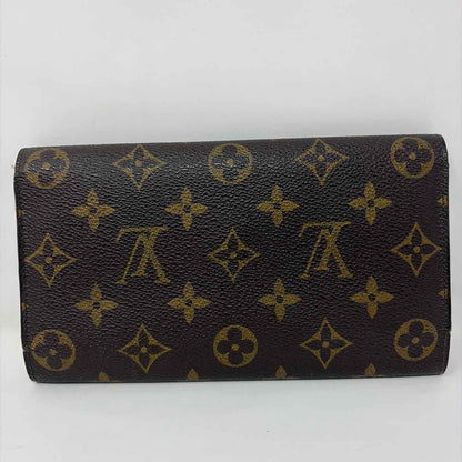 Pre-Owned Louis Vuitton Brown Leather Designer Wallet