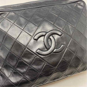 Pre-Owned Chanel Black Leather Designer Handbag