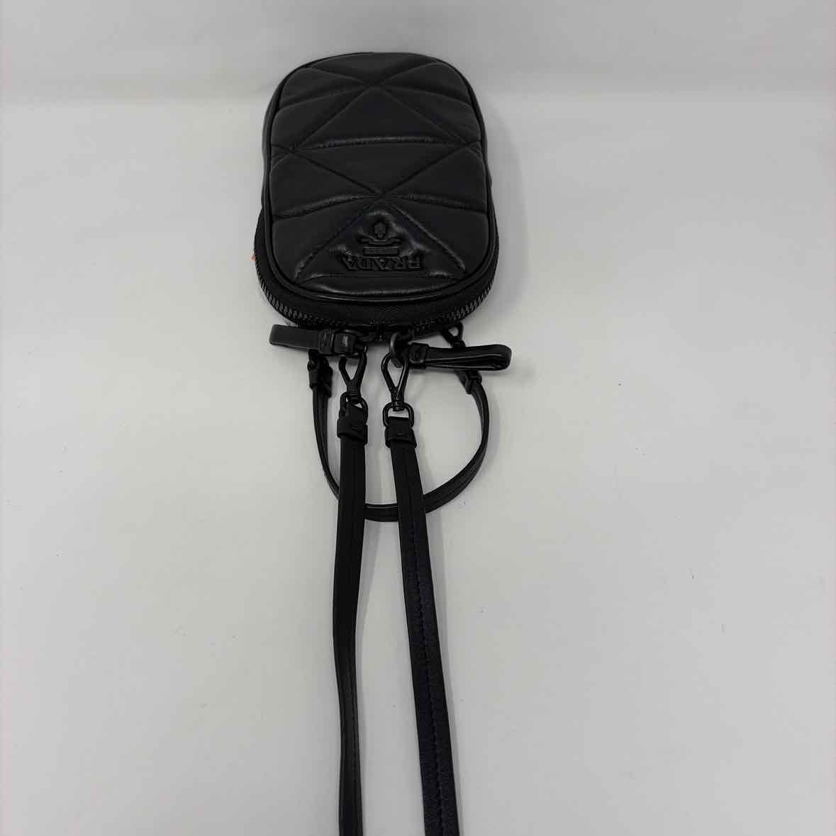 Pre-Owned Prada Black Leather Designer Handbag