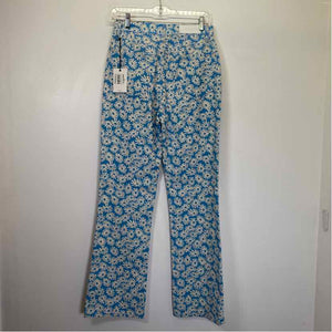 Pre-Owned Size 26/S RE/DONE Blue Floral Pants