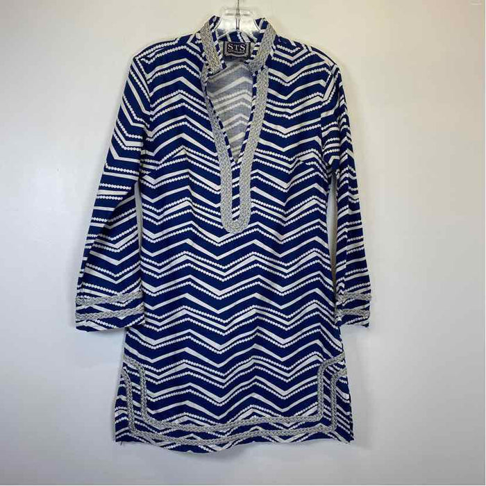 Pre-Owned Size XS Sail To Sable Navy Multi Top