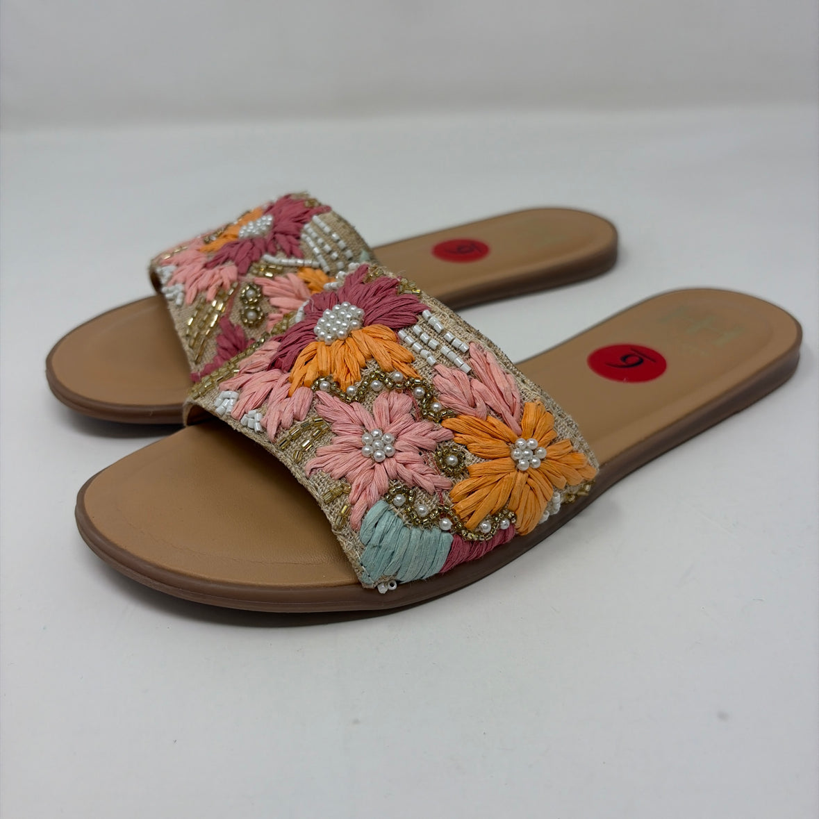 Pre-Owned Shoe Size 6 Haute Hippie Pink Multi Sandals