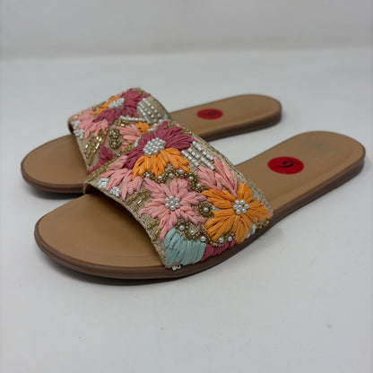 Pre-Owned Shoe Size 6 Haute Hippie Pink Multi Sandals