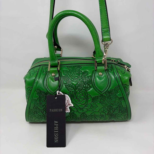 Pre-Owned Aphison Green Leather Handbag
