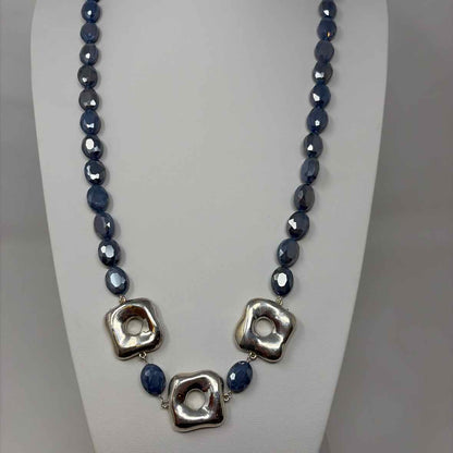 Pre-Owned Simon Sebbag Designs Blue Beaded Necklace