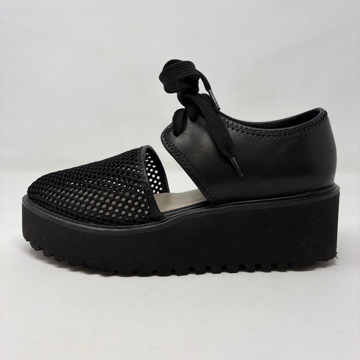 Pre-Owned Shoe Size 6.5 All Black Black Wedge