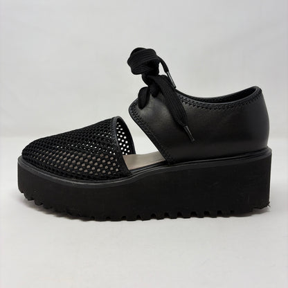 Pre-Owned Shoe Size 6.5 All Black Black Wedge