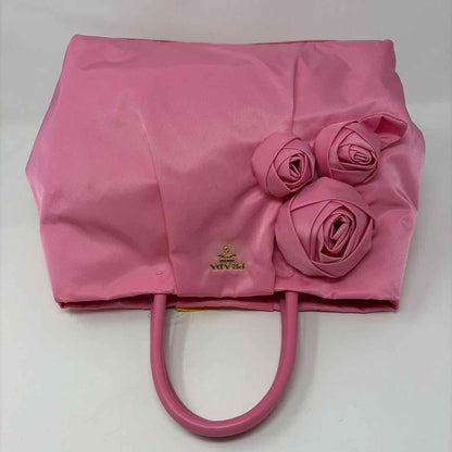 Pre-Owned Prada Pink Nylon Designer Handbag
