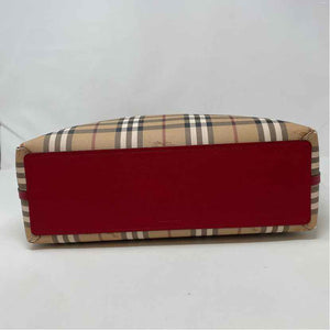 Pre-Owned Burberry Plaid Canvas Designer Handbag