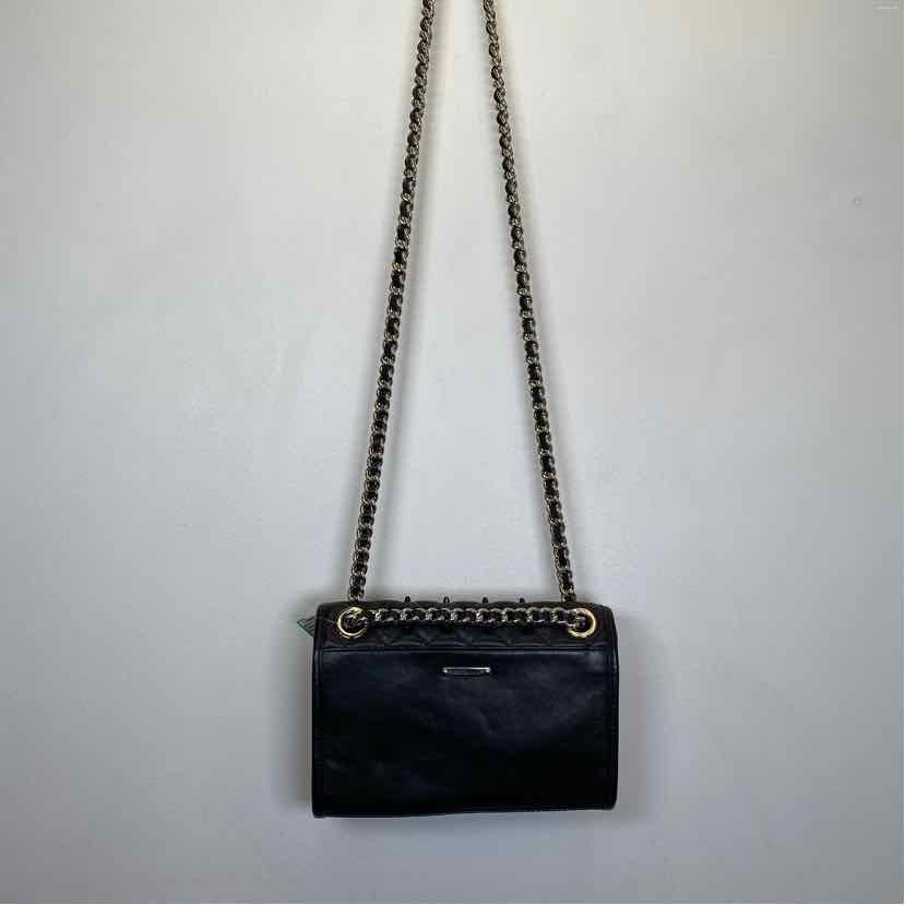 Pre-Owned Rebecca Minkoff Black & Silver Leather Handbag
