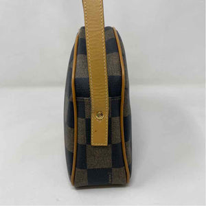 Pre-Owned Fendi Check Canvas Designer Handbag